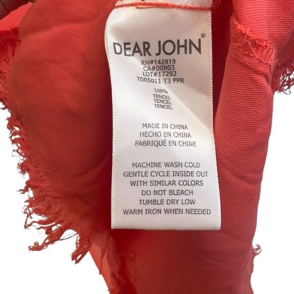 Dear John Avery Button Front Shirt Dress Paprika Small 100% Tencel 
TDR5011T3PPR - Picture 11 of 16